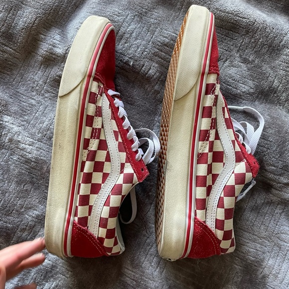VANS PRIMARY CHECK OLD SKOOL RED/WHITE - Picture 4 of 10